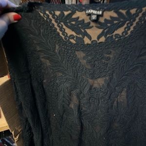 Black lace shirt